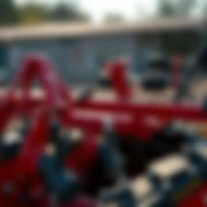 Detailed view of Kuhn tiller components