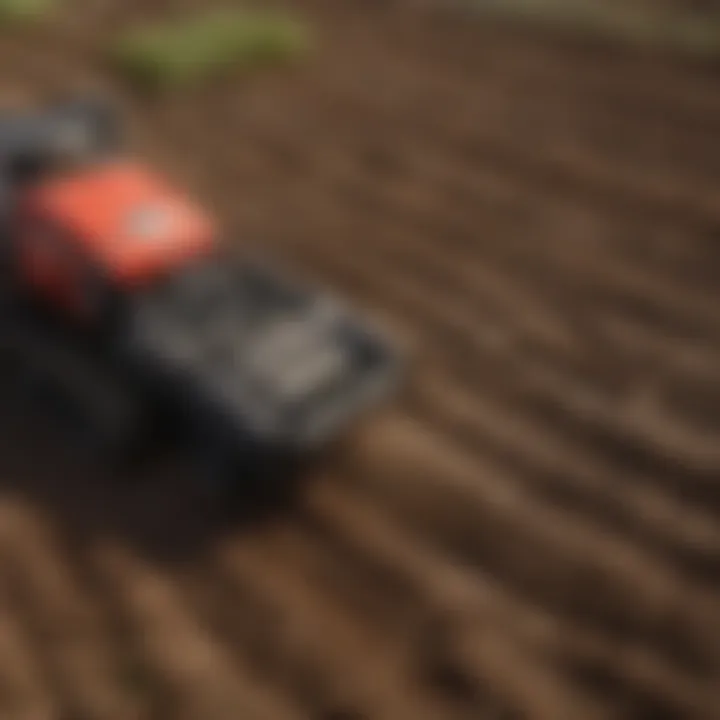 Diagram showcasing benefits of soil management through technology