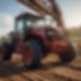 Midway frame equipment in action on a farm