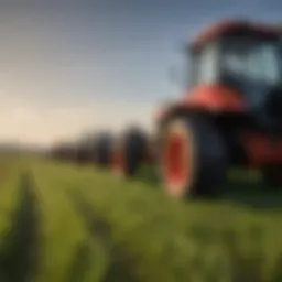 A diverse range of mowers displayed in a field setting, showcasing different sizes and types.