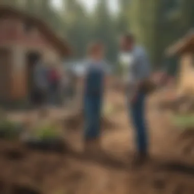 Symbolic representation of community-building efforts