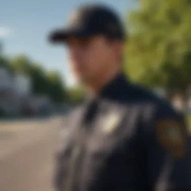 The Role of Security Officers in Community Safety Modern security officer surveying an area