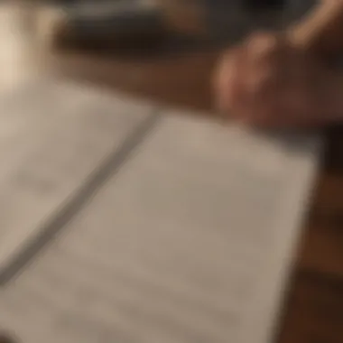 Illustration of a lease agreement with highlighted terms