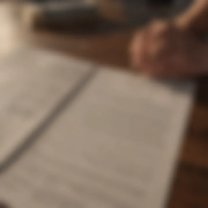 Illustration of a lease agreement with highlighted terms