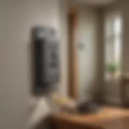 Square D surge protector installed in a residential setting