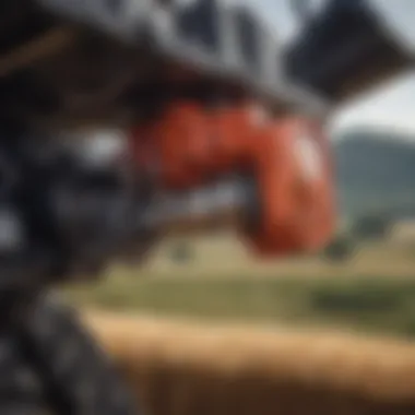 Detailed View of Power Take-Off Mechanism Close-up of PTO system on a telehandler