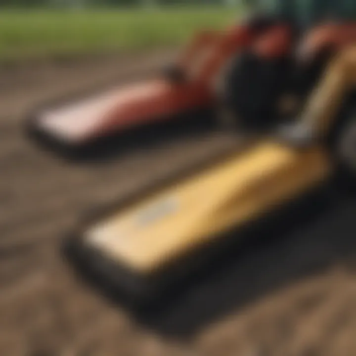 Comparison of traditional land management tools versus the Land Pride rear blade.