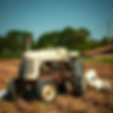 The Timeless Appeal of Classic White Tractors A classic White tractor resting in a field
