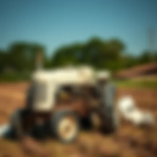 The Timeless Appeal of Classic White Tractors A classic White tractor resting in a field