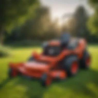 Visual comparison of new and pre-owned lawn mowers highlighting cost benefits