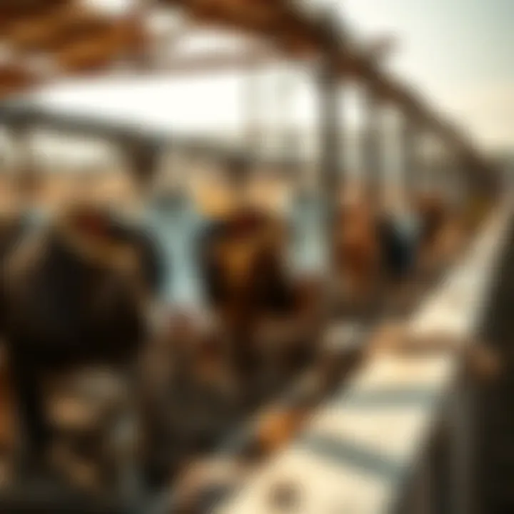 Diverse agricultural applications of cow panels in a ranch