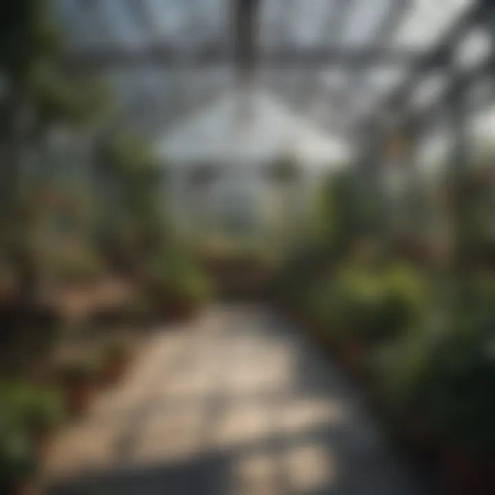 Aesthetic design elements enhancing the greenhouse environment