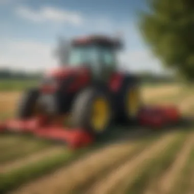 A field post-harvest showing the efficiency of Pottinger mower