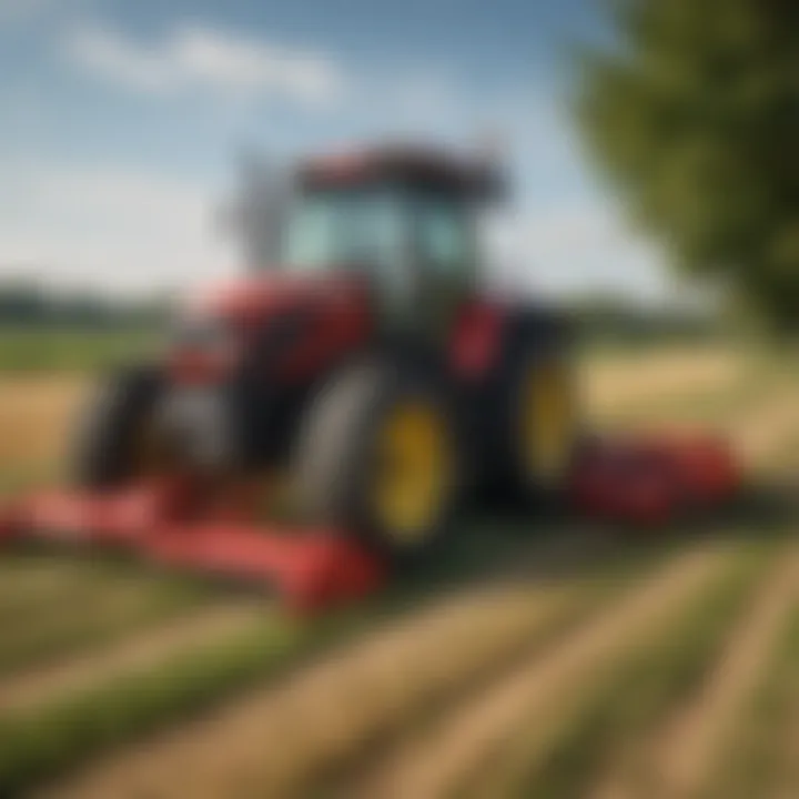 A field post-harvest showing the efficiency of Pottinger mower