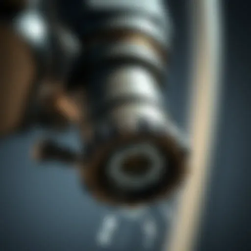 Close-up of a pressure washer nozzle showcasing its intricate design