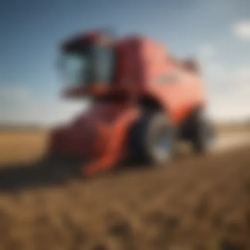 Advanced shredder machine in an agricultural field