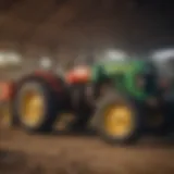 A variety of tractors available at a dealership in Tyler, Texas