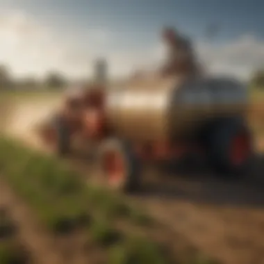 Diagram highlighting the advantages of using tub grinders in agriculture