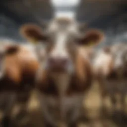 Dairy farm showcasing healthy cows post vaccination