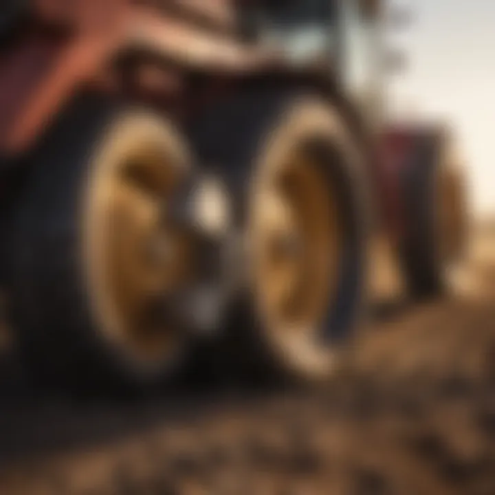 A close-up of farm equipment under the sun, representing investment potential