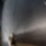 Close-up view of a farm implement disc showcasing its sharp edges