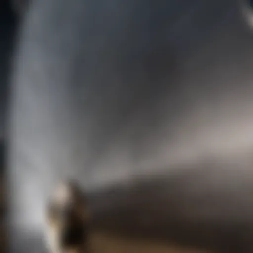 Close-up view of a farm implement disc showcasing its sharp edges