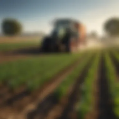 Application Methods of Herbicides Illustration of herbicide application methods in the field