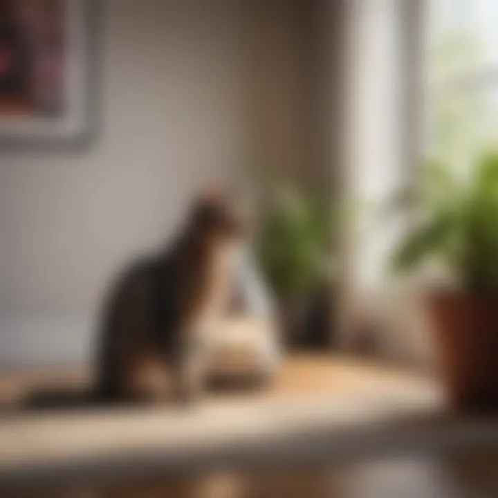 Feliway Multi Cat Diffuser placed in a cozy corner of a room