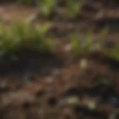 Nutrient-Rich Soil for St. Augustine Grass Close-up of healthy soil with nutrients
