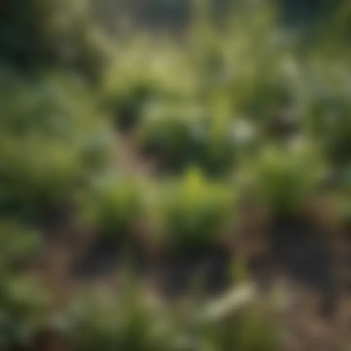 Illustration depicting different types of weeds with labels for easy identification.