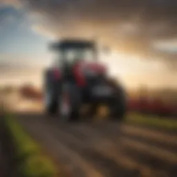 Garton tractor in a field demonstrating its efficiency