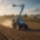 Genie Skylift in action on a farm