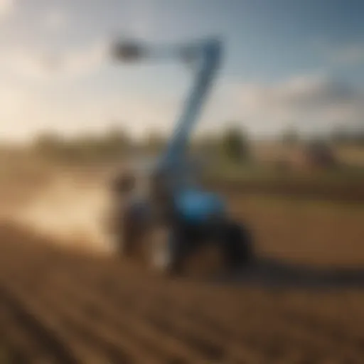 Genie Skylift in action on a farm