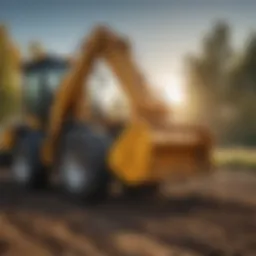 A modern grapple attachment for tractor loader bucket showcasing robust design.