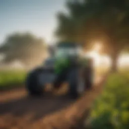 Innovative solar-powered tractor enhancing farm sustainability