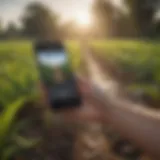 Mobile application interface for irrigation management