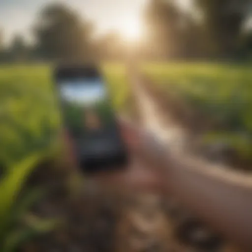Mobile application interface for irrigation management