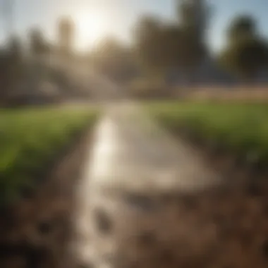 Visual representation of sustainable irrigation practices