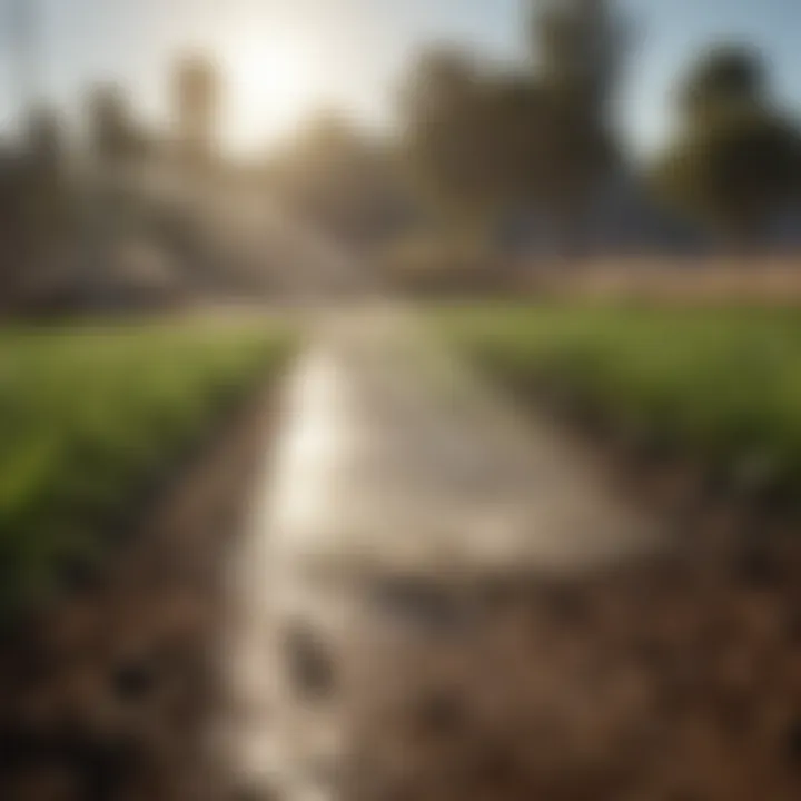 Visual representation of sustainable irrigation practices