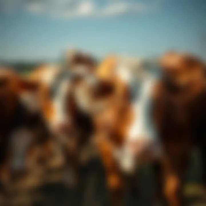 Healthy cattle benefiting from fly dust bags