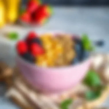 Colorful and nutritious smoothie bowl