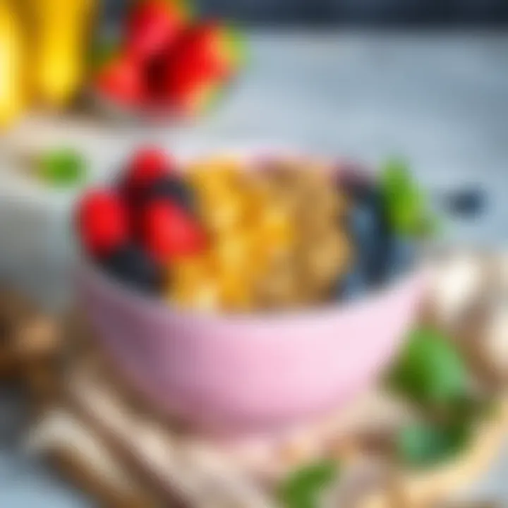 Colorful and nutritious smoothie bowl