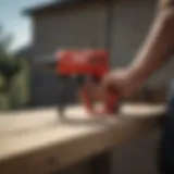 Precision application of caulk from a Hilti gun