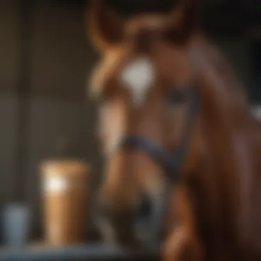 Post-Treatment Monitoring for Horses Horse owner monitoring equine health