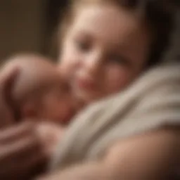 Newborn breastfeeding technique demonstrating proper latch
