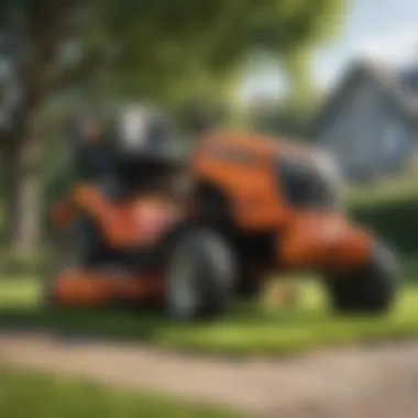 Illustration depicting essential maintenance tips for lawn mowers
