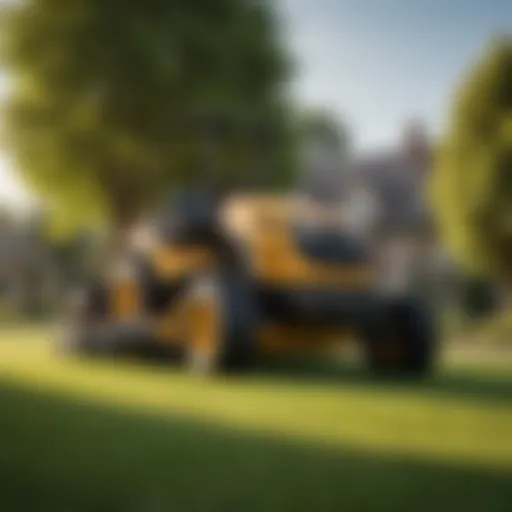 Hustler X One Zero Turn Mower in action on a lush lawn