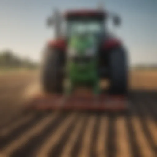 Advanced JD tiller technology in a field