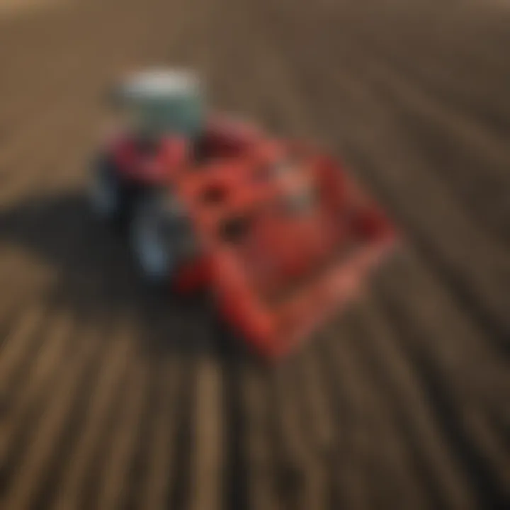 The internal mechanism of a Kuhn Krause tillage implement.