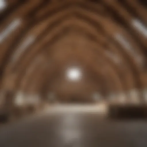 A spacious hoop barn showcasing its structural integrity and design